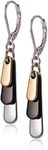 Nine West "Metal Motion" Tri-Tone Shaky Drop Earrings, Multi, Metal