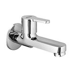 WATERMAN® Joy Long Body Tap with Wall Flange Brass Body Chrome Finish Wall Mount Water Taps for Kitchen, Bathroom, Sink, Wash Basin, Toilet