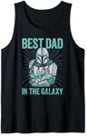 Star Wars The Mandalorian and Grogu Best Dad in the Galaxy Tank Top