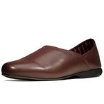 Clarks Mens Smart Everyday House Slippers Harston Elite - Burgundy Leather - UK Size 9G - EU Size 43 - US Size 10M