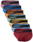 Separatec 7 Pack Men's Briefs Dual Pouch Breathable Bamboo Rayon Underwear Open Fly Tagless Stretchy Soft