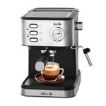 IBELL CF2950H Espresso Coffee Maker Machine - 15 Bars, 1200W, Foaming Milk Frother, Adjustable Pressure Knob & Temperature Gauge (Silver)