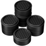 RCHYFEED 8 Pack Adjustable Furniture Risers 1 inch Round, Bed Risers Heavy Duty Anti Slip Rubber, Stackable Washing Machine Riser Creates an Additional 1", 2" or 3" Sofa, Table, Desk, Chair Raisers