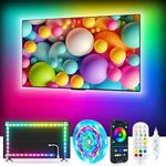 MORIACC LED Lights for TV 3M LED Strip Light for TV Backlight Sync with TV, APP Control USB LED Light Strips with Remote, ICRGB TV LED Back Lights for TV 23-43 inch Room Decor