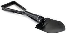 UDee Portable Folding Shovel for Camping, Gardening,Black