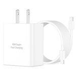 JUNVANG 45W USB C Fast Charger for Google Pixel 9/9 Pro/9 Pro XL/9 Pro Fold, 45 Watt Type C Super Fast Wall Charger Block with 10FT Long USB C to C Cable