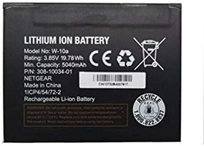 W-10A Battery for Telstra Nighthawk M1 MR1100 Mobile Broadband Router