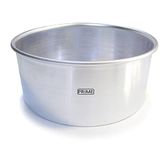 Prime Bakers and Moulders Round Aluminum Baking Cake Pan/Mould For Oven (7 Inch), Silver