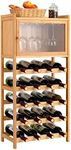 Giantex 20-Bottle Bamboo Wine Rack 