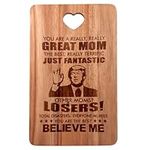 Decor Wooden Christmas Charcuterie Boards Funny Christmas Birthday Gift for Mom Engraved Acacia Wood Cutting Board Unique Mother's Day Gifts Ideas Thanksgiving Xmas Presents Mum Serving Cheese Board