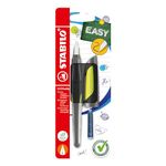 Ergonomic School Fountain Pen - STABILO EASYbuddy - Left Handed - Black/Lime