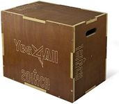 Yes4All 3 in 1 Wooden Plyo Box, Ply