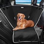 njnj Dog Car Seat Cover for Back Seat - Waterproof Dog Half Hammock for Cars,Scratchproof Pet Backseat Protector,Perdurable,Non-Slip Booster Seat for Small,Medium and Large Dogs