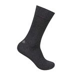 Bonjour Men's Full Length Formal Socks -Anthra, Free Size