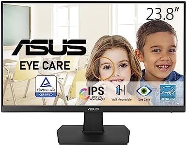 Asus Va24Ehe – Schermo Pc 23, 8" Fhd – Schermo Ips – 16: 9 – 75 Hz – 1920 X 1080 – 250 Cd/M2 – Hdmi, Dvi E Vga – Adaptive Sync – Tecnologia Eye Care, ‎Nero, 54.04 x 40.36 x 20.39 cm; 3.57 Kg