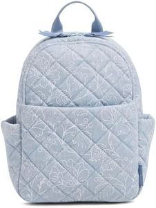 Vera Bradley Women's Cotton Small Backpack Bookbag, Sweet Garden Lace, One Size