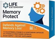 Life Extension Memory Protect, Powerful Dual Action Cognition and Memory Support, 12 Colostrinin-Lithium (C-Li) Capsules | 24 Lithium (Li) Capsules