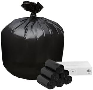 Top Knot Bags 33 Gallon Garbage Trash Bag 33X39" 1.2 Mil Black 150 Count Can Liner Bulk 30 Gallon 31 Gallon 32 Gallon 34 Gallon 35 Gallon Made in USA