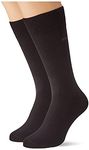 Calvin Klein Men's Sock 2 Pack, Black, 43/46 (Pack of 2)