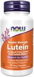 NOW Lutein 20 mg,90 Veg Capsules