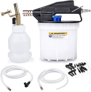 OULAIZ Vacuum Brake Bleeder Air Brake Bleeder Kit with 2L Brake Fluid Extractor and 1L Refilling Bottle, Pneumatic Vacuum Bleeder Tool Kit for Auto Car Truck Use