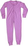 Just Love Thermal Union Suits for Girls, Lilac, 5-6 Years