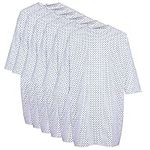 Profound Care Hospital Gown 6 Pack - Patient Gowns Fits Up to 2XL - Hospital Gowns for Women and Men - 45" Long & 62" Wide - Cotton Blend Medical Patient Gowns