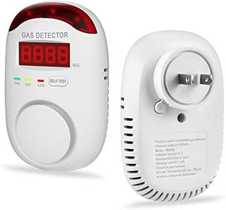 Plug in Natural Gas Detectors & Propane Gas Detectors for Home,RV & Kitchen, Combustible Gas Leak Detector Monitor for LNG, LPG, Methane.