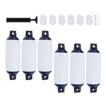Baoblaze Boat Marine Boat with Ropes Yacht s s Dock for Mooring Cushioning Sport Boats Bass Boats Fishing Boats, 6Set Boat