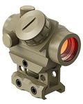 MidTen 2MOA Red Dot Sight 1x25mm Reflex Sight Waterproof & Shockproof & Fog-Proof Red Dot Scope with 1 inch Riser Mount