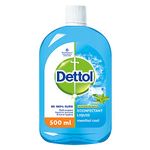 Dettol Liquid Disinfectant for Personal Hygiene, Surface Disinfection, Floor Cleaner (Menthol Cool, 500ml)