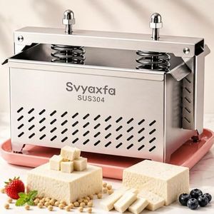 Tofu Press Stainless Steel Tofu press Paneer Maker Cheese Press - Quick Water Removal in 10-30 Mins - Perfect for Silken, Firm or Extra Firm Tofu - BPA Free Dishwasher Safe Food Strainer XL