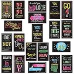 80 Pieces Motivational Gratitude Quote Cards Kindness Encouragement Cards Assorted Inspirational Box Notes for Kids Boys and Girls School Business Cards, 20 Designs