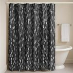 JEMIDI Shower Curtain, Black - Wate