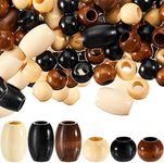 130 Pieces Macrame Beads Wooden Bea