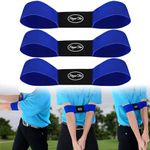 FINGER TEN Golf Swing Trainer Posture Training for Golf Practice Training Aid 3 Pack, Practice Putter Regulation for Indoor Outdoor Backyard Office Garden (3 Pack in Blue)