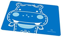 Marcus and Marcus Silicone Tablemat for Kids | Silicon Placemats for kids (Blue- Lucas The Hippo)