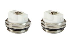 x2 Manual Radiator AIR Vent Bleed Plug Valve 1/2" BSP