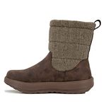 JBU by Jambu Women's Cloudie Waterproof Mid Calf Boot, Brown Herringbone, 6.5