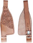 CHALLENGER Horse Western Adult Tooled Dark Tan Leather Replacement Saddle Fenders 5230TN