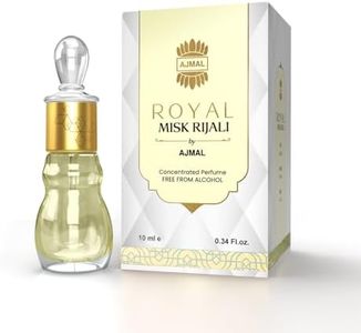 Ajmal Royal Misk Rijali Attar for Men & Women | 10ml Alcohol-Free Concentrated Perfume Oil | Attar Perfume for Men & Women | Woody Musky Oriental Notes | Versatile Office/Work Unisex Cologne