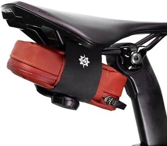 Lumiere & Co. Falcon Magnetic Saddle Bag– 0.69L | 6”x 3.5”x2 | Sleek Minimalist Design, Fast Magnetic Buckle Attachment | Cycling Bike Bag (Red, Large)