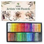 HA SHI Non Toxic Soft Pastels Set for Professional - Assorted Colors (50 sticks oil50 sticks oil)