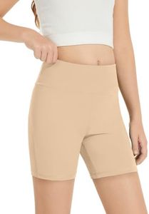 ZDC Athletic Shorts for Girls - Kids 2026 Summer Workout High Waisted Volleyball Yoga Running Gymnastics Shorts 5-14 Years Nude