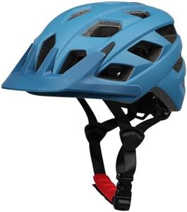 Kids Bike Helmet, 2 Size Adjustable for Youth Toddler Boys & Girls 3-5-8-10-12-14 Years, Child Helmets with Visor for Skating Cycling Scooter (Blue, M: 54-58 cm / 21.3"-22.8")