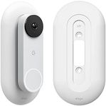 elago Mount Compatible with Google Nest Hello Video Doorbell Wall Plate (Wired, 2nd Gen) - Doorbell Chimes, Perfect Color Match with Angle Wedge (Snow)