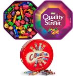 2 x Chocolate Tubs ASSORTED PACK 1 Each of Celebrations, Quality Street, Chocolate Sharing Tub Perfect For Any Festive Occasion, Christmas Day, Easter, Mother Day, Earth Day