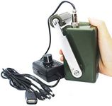 Hand Crank Generator High Power Charger for Outdoor Mobile Phone Computer Charging 30W / 0-28V with USB Plug (Green Generator + DC Regulator)