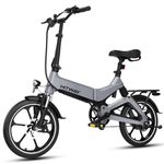 HITWAY Electric Bike 250W Foldable Pedal Assist E Bike with 7.8Ah Battery without accelerator, 16inch for Teenager and Adults