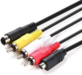 Replacement VMC-15FS VMC-30FS 10Pin Audio Video Cable AV TV-Out Cord Compatible with Sony Handycam Camcorder DCR-SR80 DCR-SR80e DCR-SR82 DCR-SR82e DCR-SR85 DCR-SR85e and More Models (1.5m)